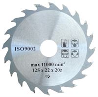 Circular saw blades 125x22.2mm, 36 teeth