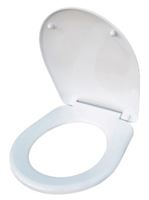 WC seat cover 'Brzozka' white pointed, polypropylene