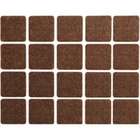 Self-adhezive pad for furniture 20X20 mm, felt