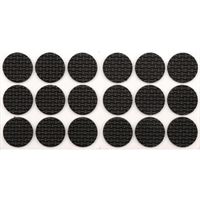 Rubber furniture foot pads D25 mm, 18 pcs