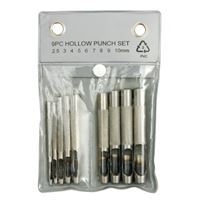 Punch set 9 pcs. D 2.5-10 mm