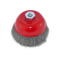 Cup brush D-80mm, steel, crimped