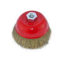 Cup brush D75mm,brass,crimped