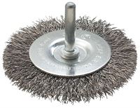 Circular brush D50mm,steel,crimped