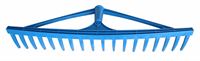 Plastic rake,18 teeth,600mm,w/out handle