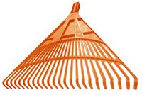 Leaf rakes, 24t, 610mm, without handle