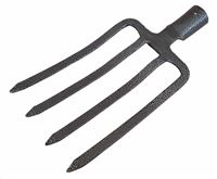 Garden fork, 4 teeth, without handle