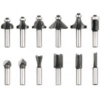 Router bit set 12 pcs., D8 mm