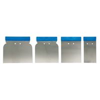 Stainless steel scraper set 4 pcs.