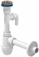 Siphon 1 1/4 "* 32 mm with a tap for washing machine and a rigid pipe 200mm