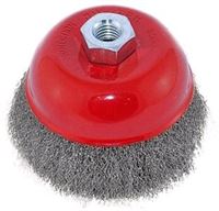 Cup brush D-60 mm, steel,crimped , thread M14