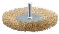 Circular brush D100mm,brass,crimped