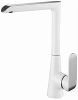 Mixer for kitchen sink Vento Ravena, white/chrome