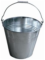 Zink plated bucket 12 L (steel 0.61 mm)