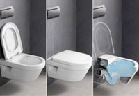 WC Omnia Architectura Rimless, wall mount, 370x530 mm,with seat cover SC/QR,  white