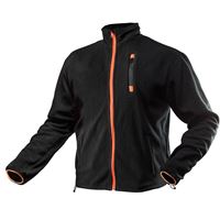 Polar fleece jacket, black, size S/48