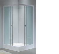 Shower cabin Gotland Eco 80x80x195cm, shallow (15cm) squared tray