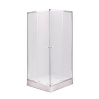 Shower cabin Gotland Eco 90x90x195cm, shallow (15cm) squared tray