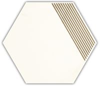 Декор Calacatta Hexagon mat. B 17,1*19,8 #S