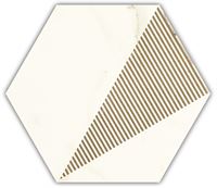 Dekoras Calacatta Hexagon mat. C 17,1*19,8 #S