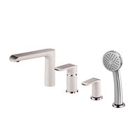Built-in mixer for bath and shower Vento Ravena, white/chrome