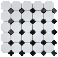 Мозаика Octogon White mat 29,5x29,5