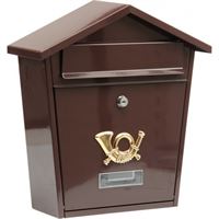 Mailbox 250x360x80mm, brown