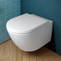 WC with QR / SC cover Subway 3.0 Rimless, wall mounted, 370x560 mm, TwistFlush, SupraFix, White