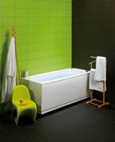 Acrylic bath MODUL 150 with panel, frame, overflow, siphon