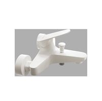 Bath and shower mixer CLASS LINE white matt