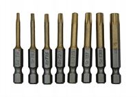 Scredriver bit  TX8,TX10,TX15,TX20,TX25,TX27,TX30,TX40 50mm, 1/4", 8pcs