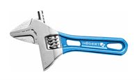 Adjustable lightweight wrench with short handle 140 mm