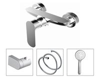 Mixer for shower Vento Napoli, chrome, with accessories