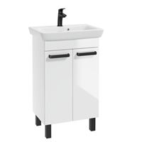 Capri D 55 cabinet+washbasin Porto 55 (black handles)