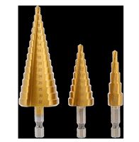 Set of step drills 3 pcs. 4-32 mm