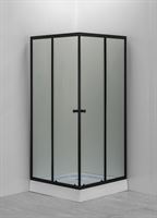 Shower cabin GOTLAND Eko Black 900*900*195cm with low tray