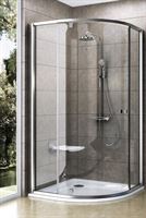 Shower enclosure PIVOT PSKK3-90, r-500, satin/glass Transparent