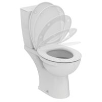 WC pods EUROVIT Ideal Standard, ūdens padeve no apakšas, horizontāls izvāds, 4.5/3l, SoftClose duroplast vāks