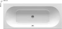 Bathtub CITY SLIM 180x80 cm, white