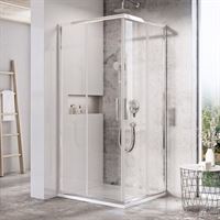 Shower corner BLIX SLIM BLSRV2-90 chrome + Transparent