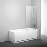 Bathtub Screen PVS1-80 (Alubright gloss+transparent)