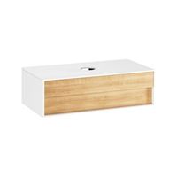Step cabinet under washbasin 1000 (white/oak)