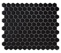 Mozaika Hexagon Black Matt 25,8*29,8 #S