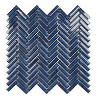 Mozaika Chevron Blue Gloss 28,3*27,7 #S