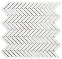 Mozaika Chevron White Gloss 28,3*27,7 #S