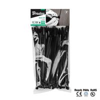 Cable tie 3.6x200mm,100pc.,UVBlack