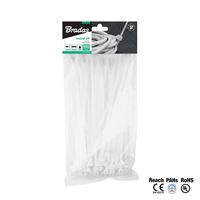 Cable tie 200x2.5 mm, 100 pcs., white