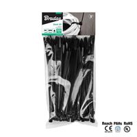 Cable tie 3.6x250mm,100pc.,UVBlack