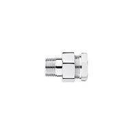 Stright coupler for reg. pipe, chrome 1/2'