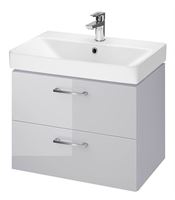 Bathroom cabinet LARA MILLE with washbasin 60cm grey